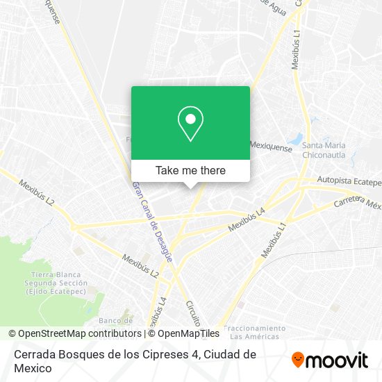 Mapa de Cerrada Bosques de los Cipreses 4