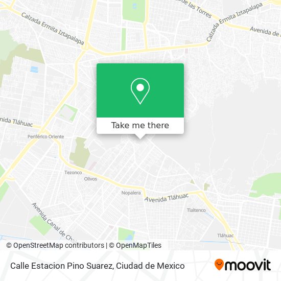 Calle Estacion Pino Suarez map