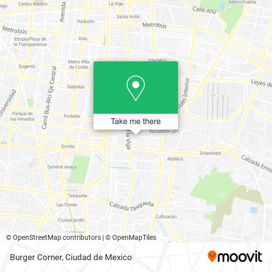 Burger Corner map