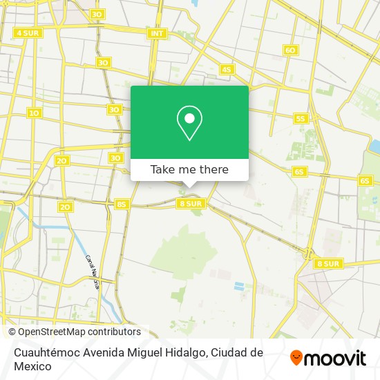 Cuauhtémoc Avenida Miguel Hidalgo map