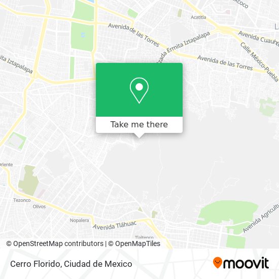 Cerro Florido map
