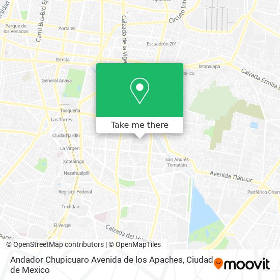Mapa de Andador Chupicuaro Avenida de los Apaches