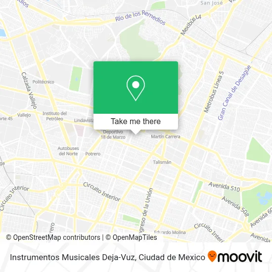 Instrumentos Musicales Deja-Vuz map