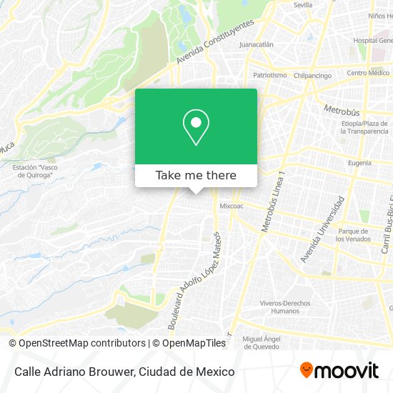 Mapa de Calle Adriano Brouwer