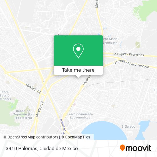 Mapa de 3910 Palomas