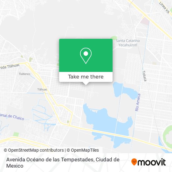 Mapa de Avenida Océano de las Tempestades