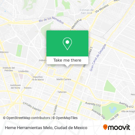 Mapa de Heme Herramientas Melo