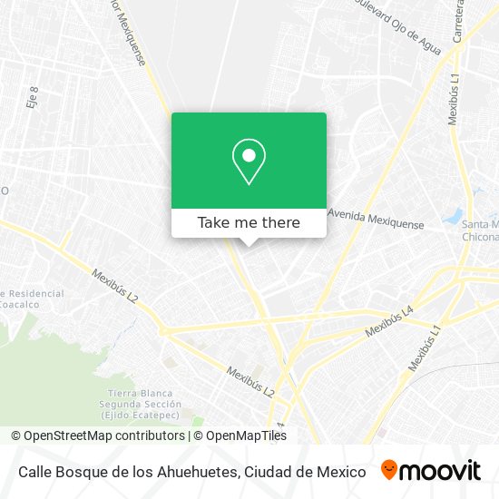 Mapa de Calle Bosque de los Ahuehuetes