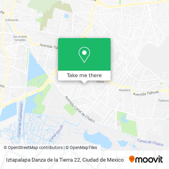 Iztapalapa Danza de la Tierra 22 map