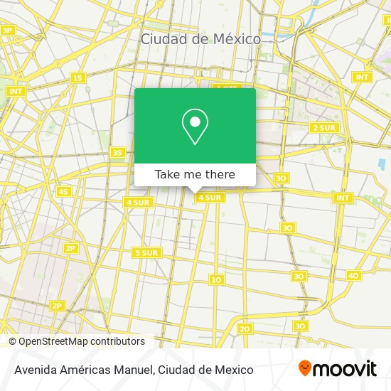 Avenida Américas Manuel map