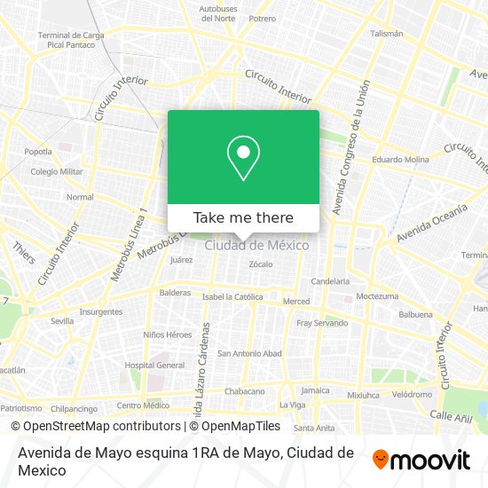 Avenida de Mayo esquina 1RA de Mayo map