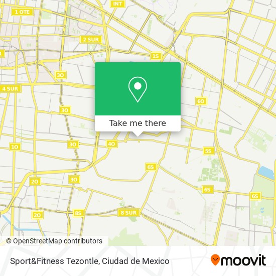 Sport&Fitness Tezontle map