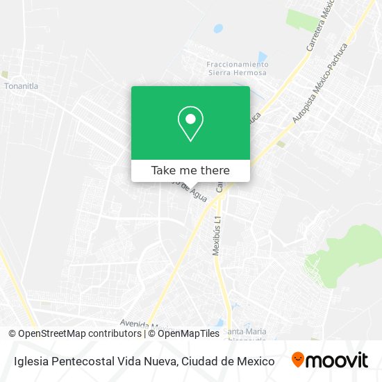 Mapa de Iglesia Pentecostal Vida Nueva