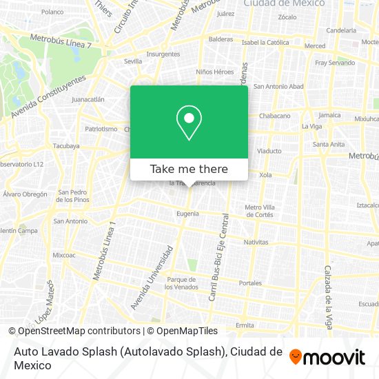 Auto Lavado Splash (Autolavado Splash) map