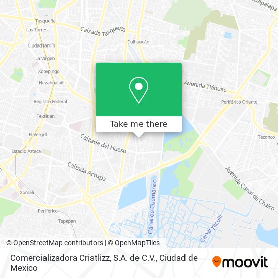 Comercializadora Cristlizz, S.A. de C.V. map