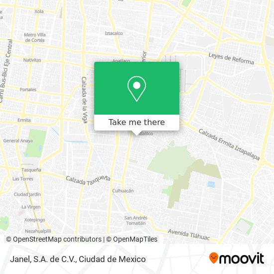 Mapa de Janel, S.A. de C.V.