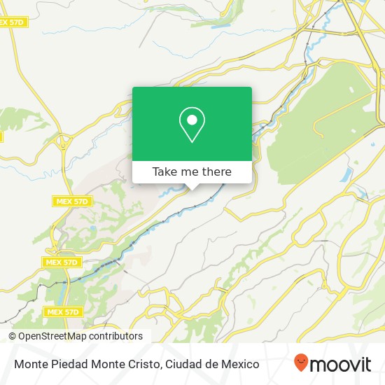 Monte Piedad Monte Cristo, Ejido San Bartolomé Coatepec map