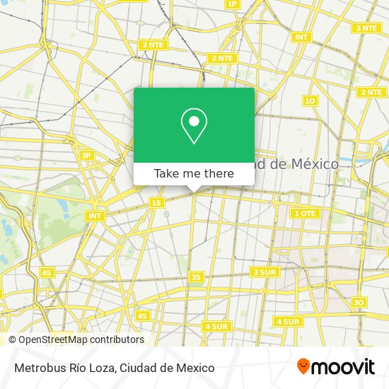 Mapa de Metrobus Río Loza