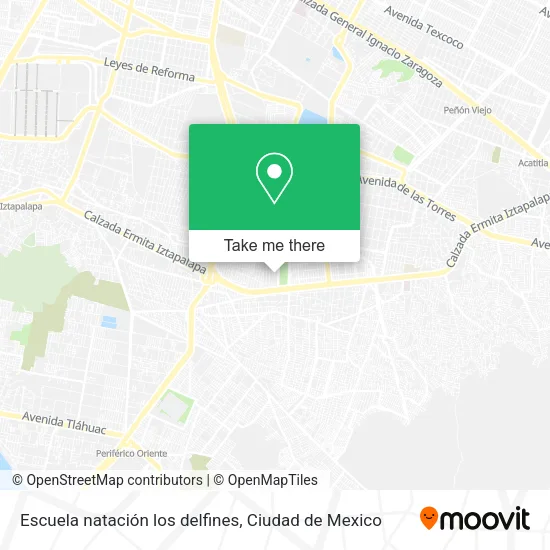 Escuela natación los delfines map