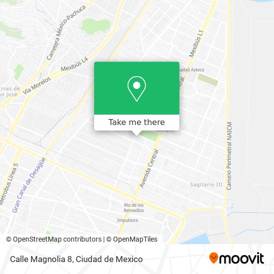 Mapa de Calle Magnolia 8