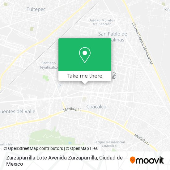 Zarzaparrilla Lote Avenida Zarzaparrilla map