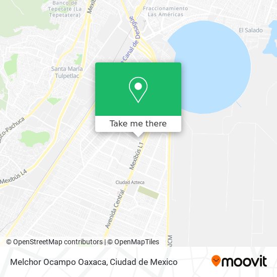 Mapa de Melchor Ocampo Oaxaca