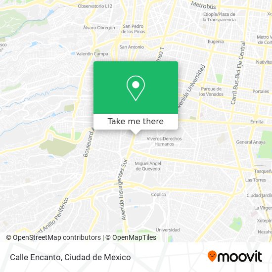 Mapa de Calle Encanto