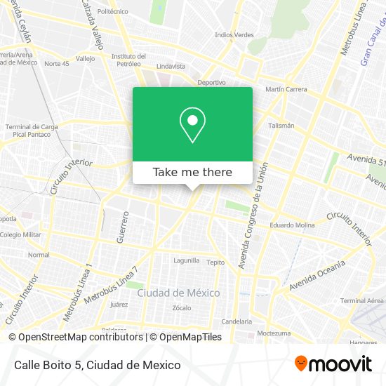 Mapa de Calle Boito 5