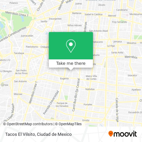 Tacos El Vilsito map