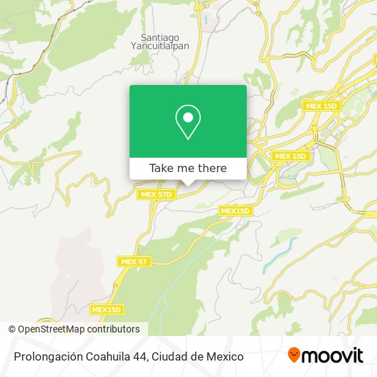 Prolongación Coahuila 44 map