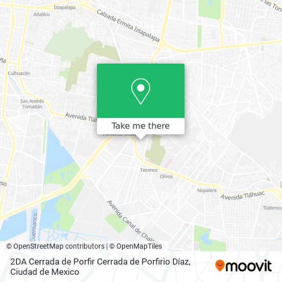 2DA Cerrada de Porfir Cerrada de Porfirio Díaz map