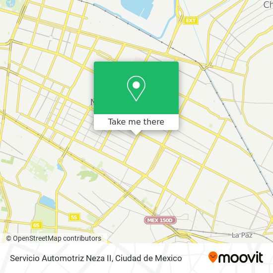 Mapa de Servicio Automotriz Neza II