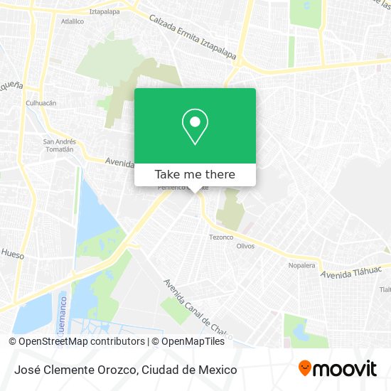 José Clemente Orozco map