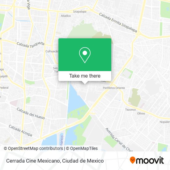 Cerrada Cine Mexicano map