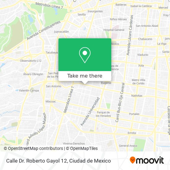 Calle Dr. Roberto Gayol 12 map