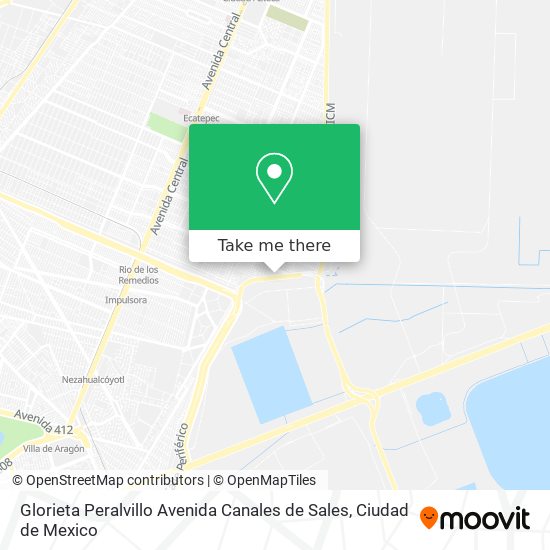 Glorieta Peralvillo Avenida Canales de Sales map