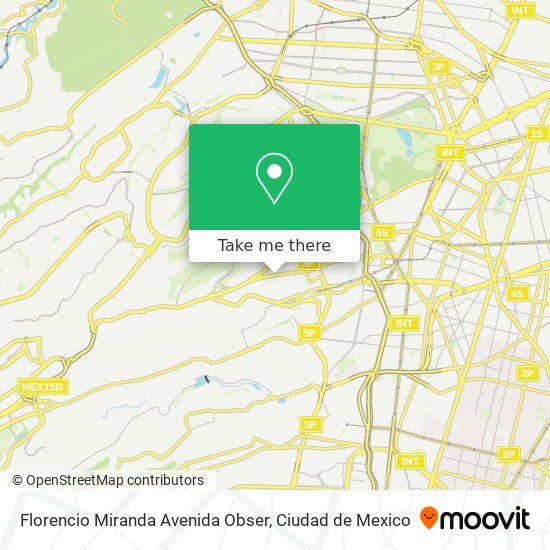 Florencio Miranda Avenida Obser map