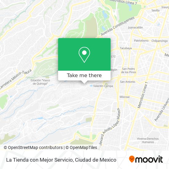 La Tienda con Mejor Servicio map