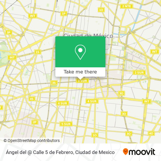 Ángel del @ Calle 5 de Febrero map