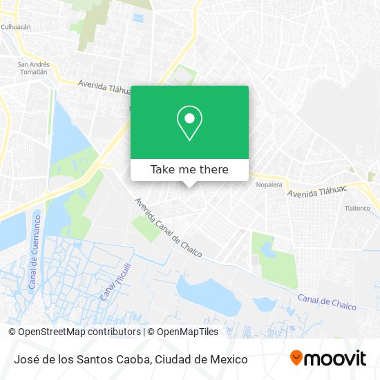 Mapa de José de los Santos Caoba