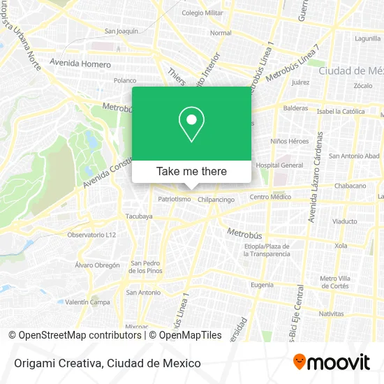 Origami Creativa map