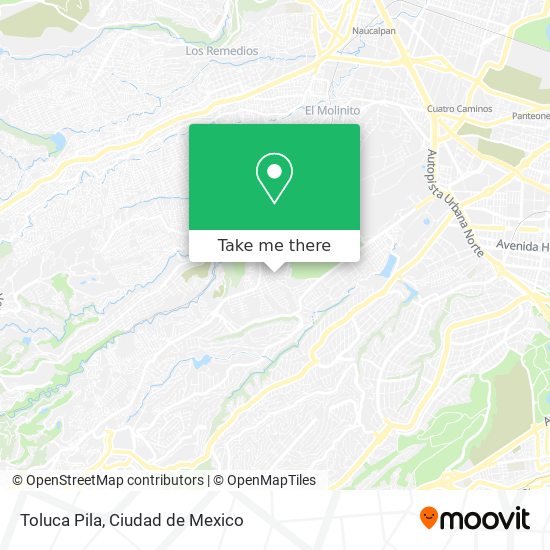 Toluca Pila map