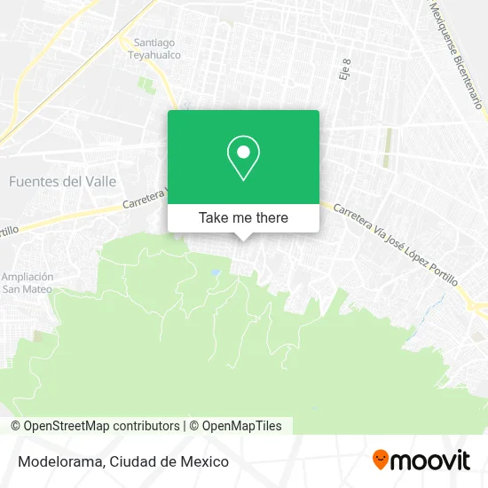 Modelorama map