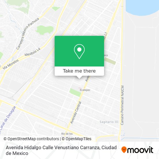 Mapa de Avenida Hidalgo Calle Venustiano Carranza