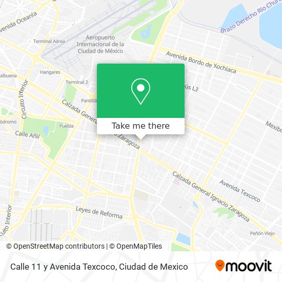 Mapa de Calle 11 y Avenida Texcoco