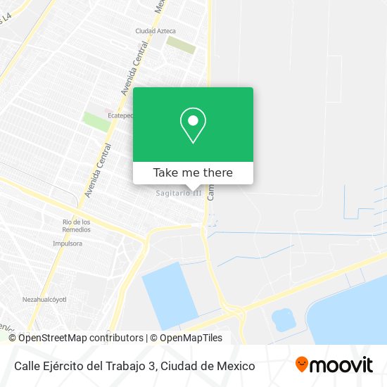 Mapa de Calle Ejército del Trabajo 3