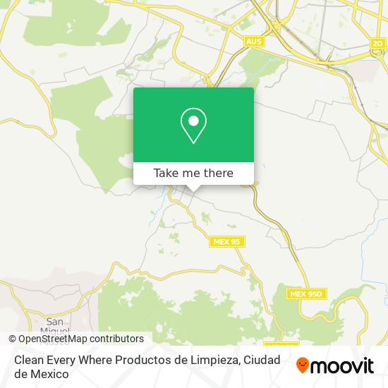 Clean Every Where Productos de Limpieza map