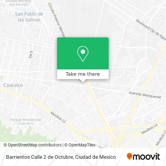 Mapa de Barrientos Calle 2 de Octubre