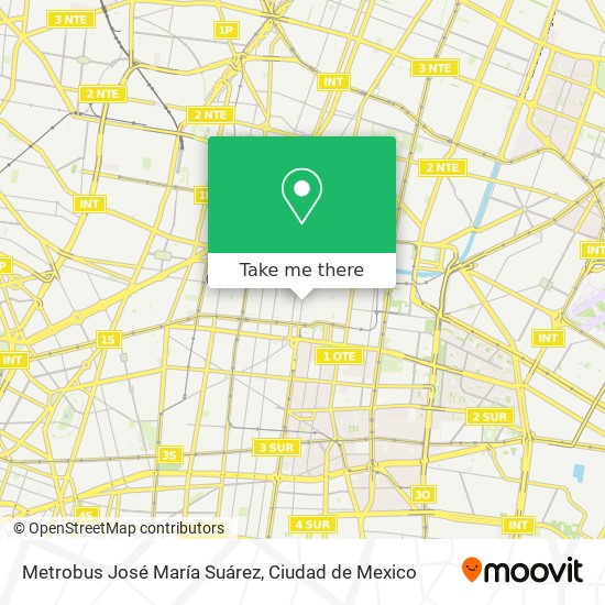 Metrobus José María Suárez map