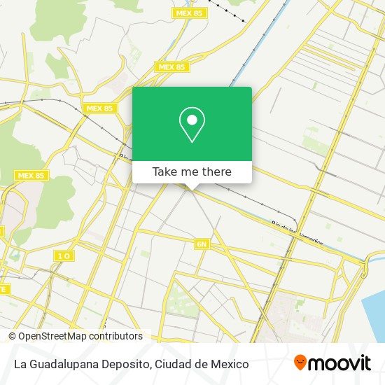 La Guadalupana Deposito map